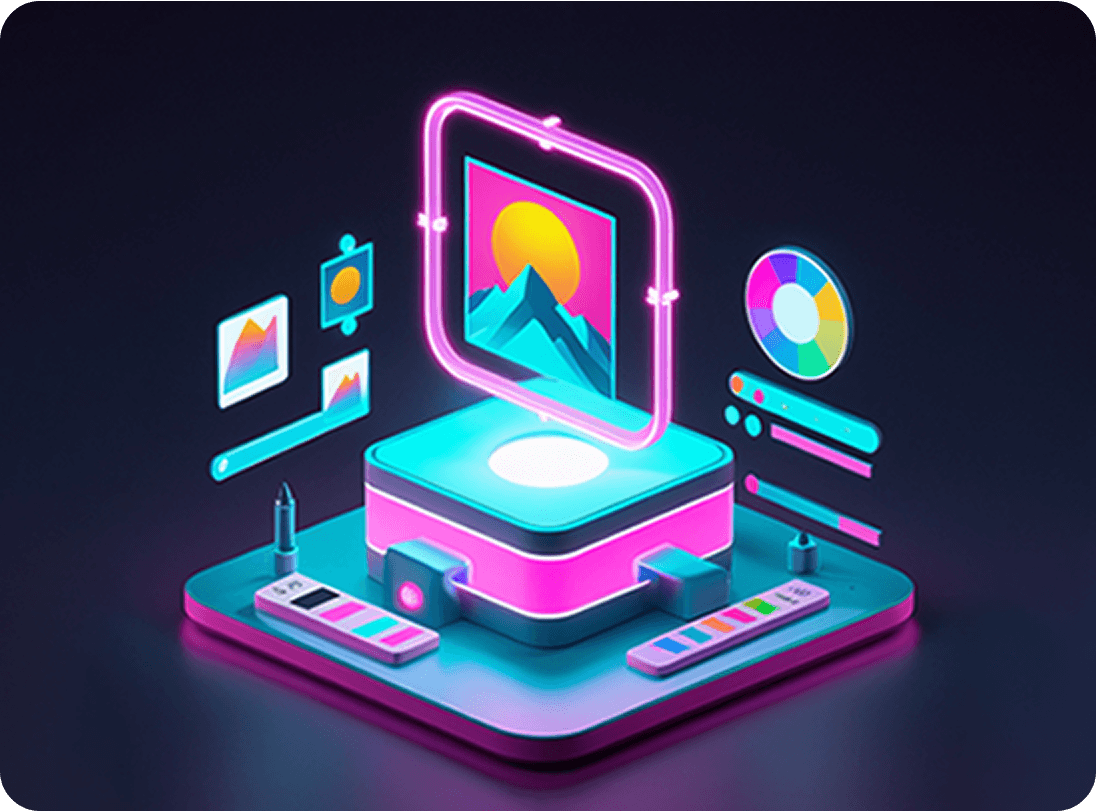 BrandBlueprint AI 3D Illustration